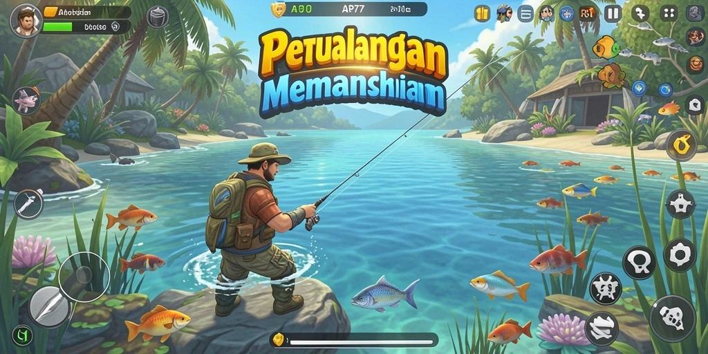 Tangkapan besar di laut dalam, gameplay seru API77.