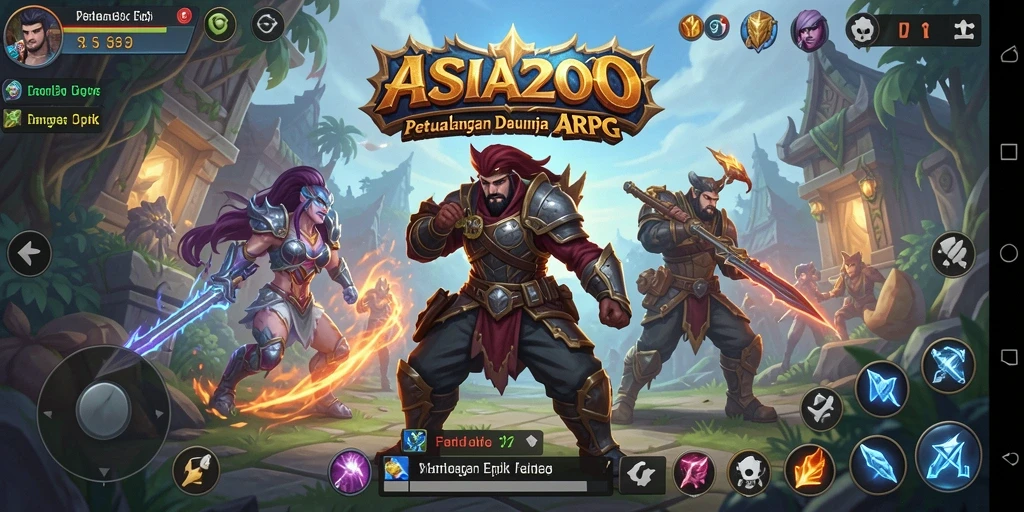 Tampilan gameplay menakjubkan ASIA200 dalam dunia ARPG.