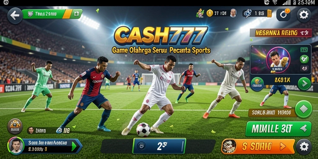 Screenshot CASH777: Tampilan gameplay yang mengasyikkan dalam dunia olahraga.