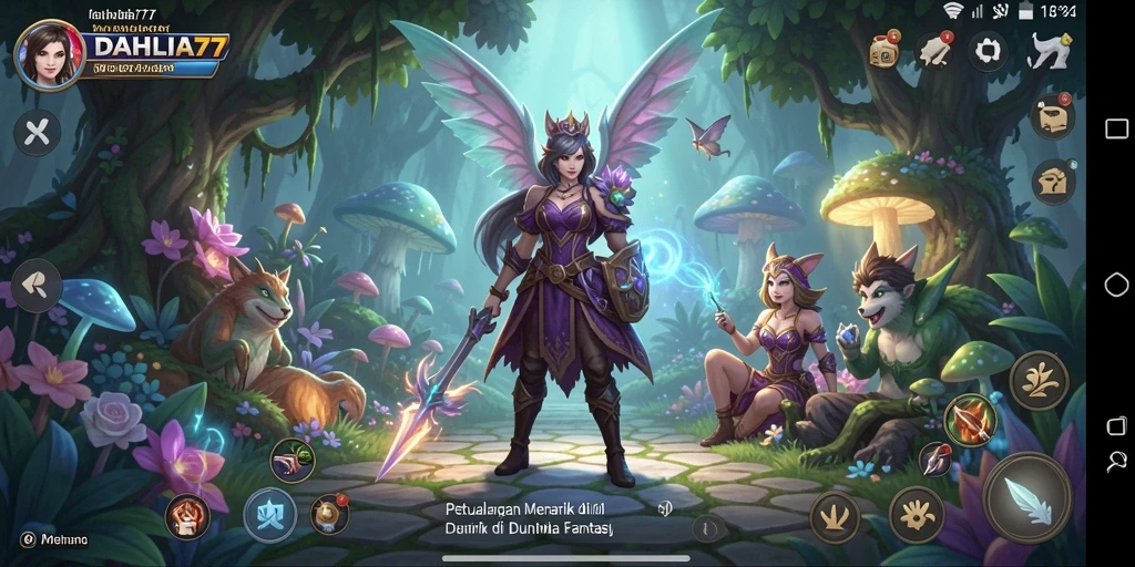 Tampilan gameplay DAHLIA77 yang menakjubkan dan penuh petualangan.
