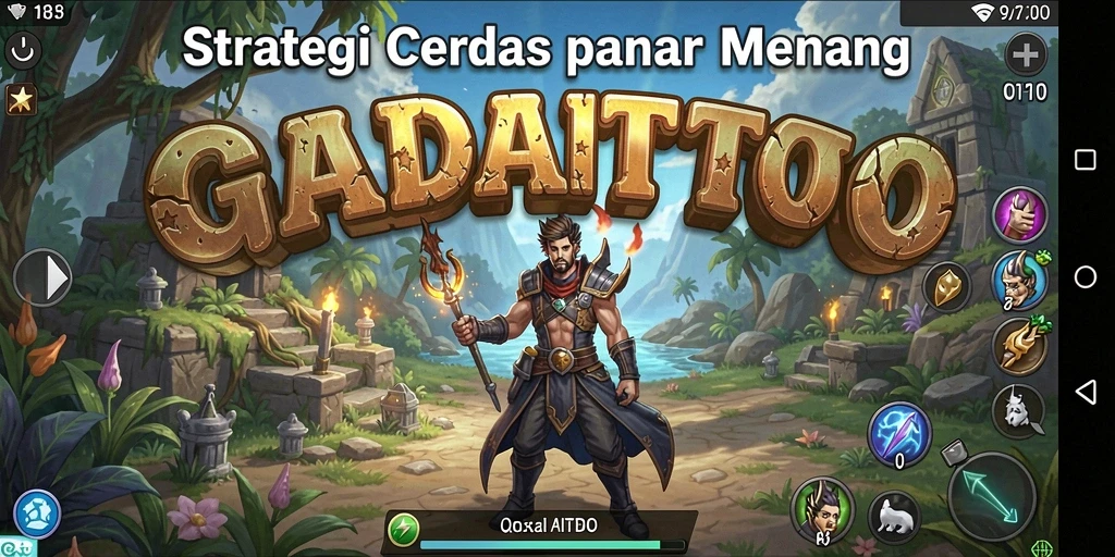 Screenshot gameplay GADAITOTO yang menunjukkan aksi taktis dan seru.