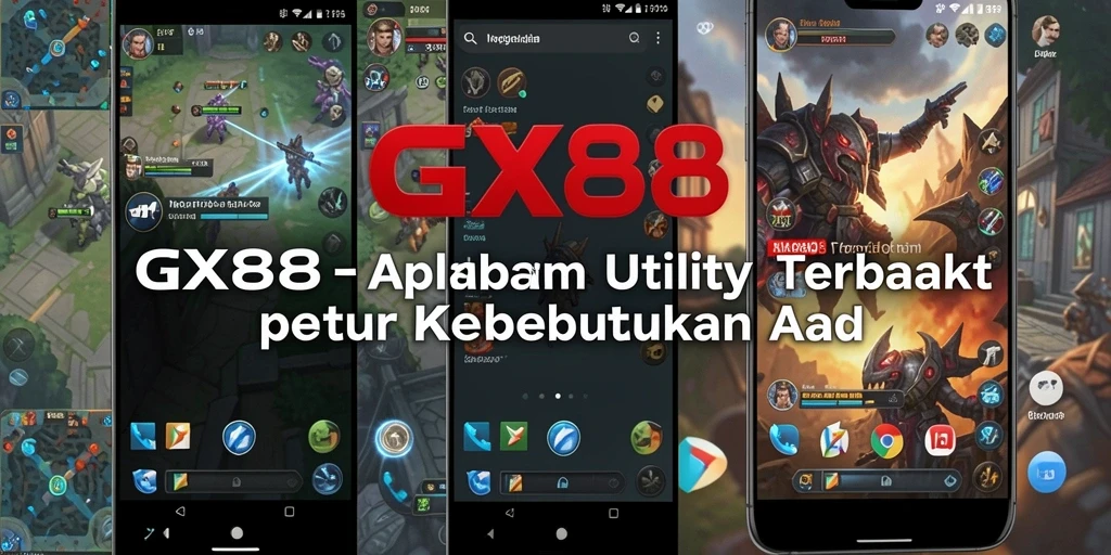 Screenshot utama GX88 menampilkan antarmuka aplikasi Utility yang user-friendly.