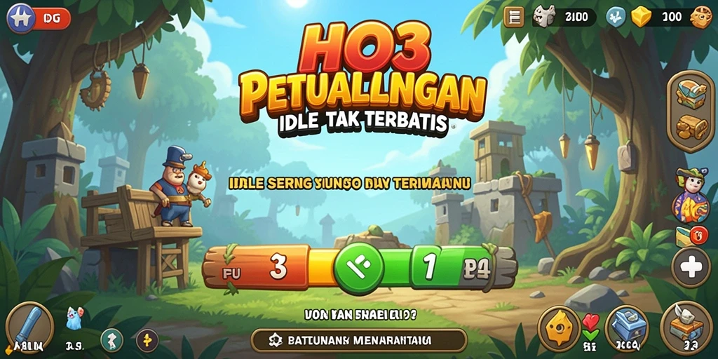 Tampilan gameplay Idle HO3 yang menarik dan interaktif.