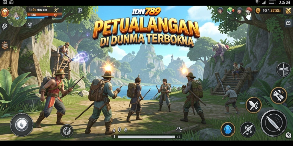 Screenshot gameplay Open World IDN789 menampilkan karakter menjelajahi dunia luas.