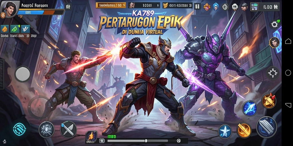 Screenshot permainan KA789 menampilkan aksi pertarungan yang mendebarkan.
