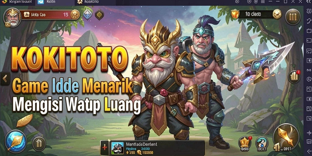 Tampilan gameplay KOKITOTO yang menarik dan interaktif.