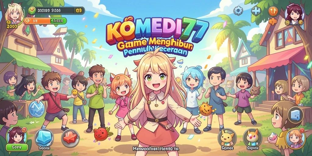 Tampilan dinamis dari gameplay penuh humor dan karakter lucu.