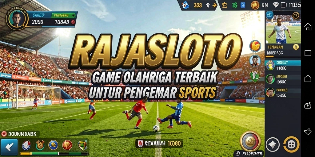 Tampilan gameplay seru dari RAJASLOTO saat pertandingan olahraga.