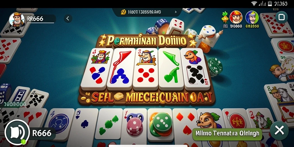 Tampilan gameplay menarik di game Domino RR666.