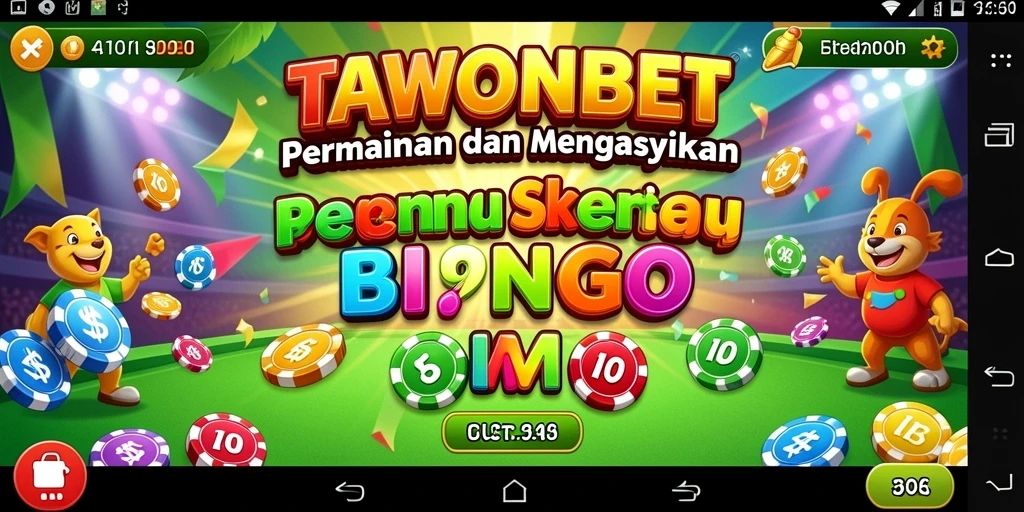 Tampilan gameplay seru TAWONBET di Bingo.