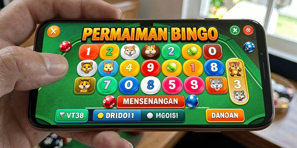 Screenshot VT38 menampilkan tampilan menarik dari gameplay Bingo.