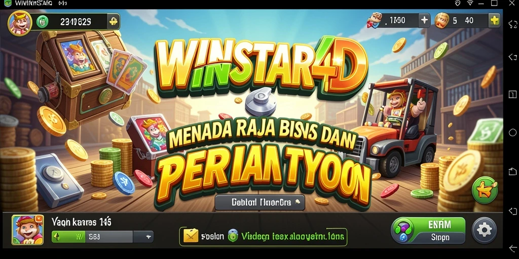 Tangkapan layar gameplay WINSTAR4D menampilkan momen strategis dalam permainan Tycoon.