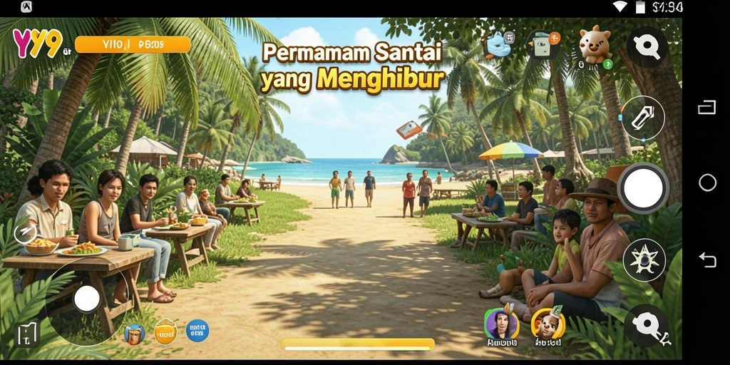 Tangkapan layar gameplay Y89 yang menarik dengan grafis cerah.