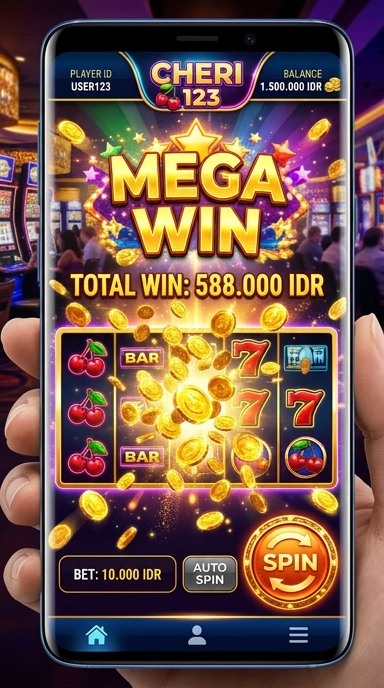 Tampilan antarmuka ceri123 yang sederhana dan menarik.